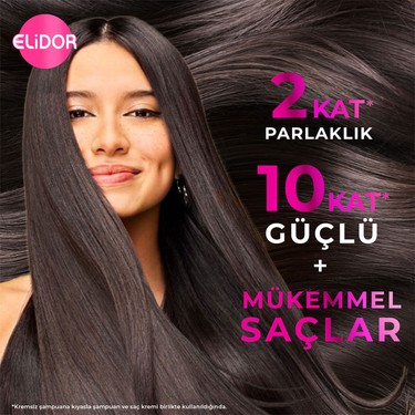 Elidor Elidor Superblend Şampuan ve Bakım Kremi Güçlü ve Parlak 2'si 1 Arada E Vitamini Makademya Yağı — 4. ürün görseli