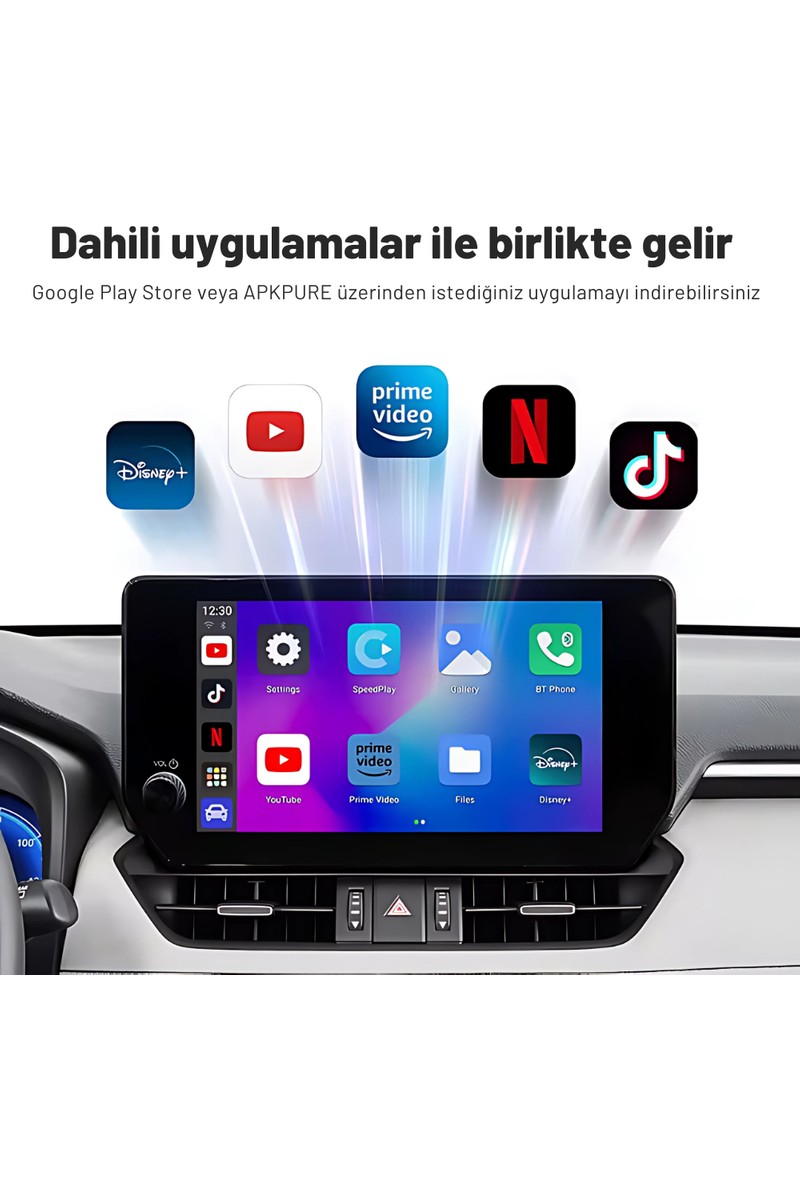 Embatech Embatech Carplay Ai Box 4GB+32GB Youtube,netflix,google Play & Kablosuz Carplay&android Auto- Android 14 — 2. ürün görseli