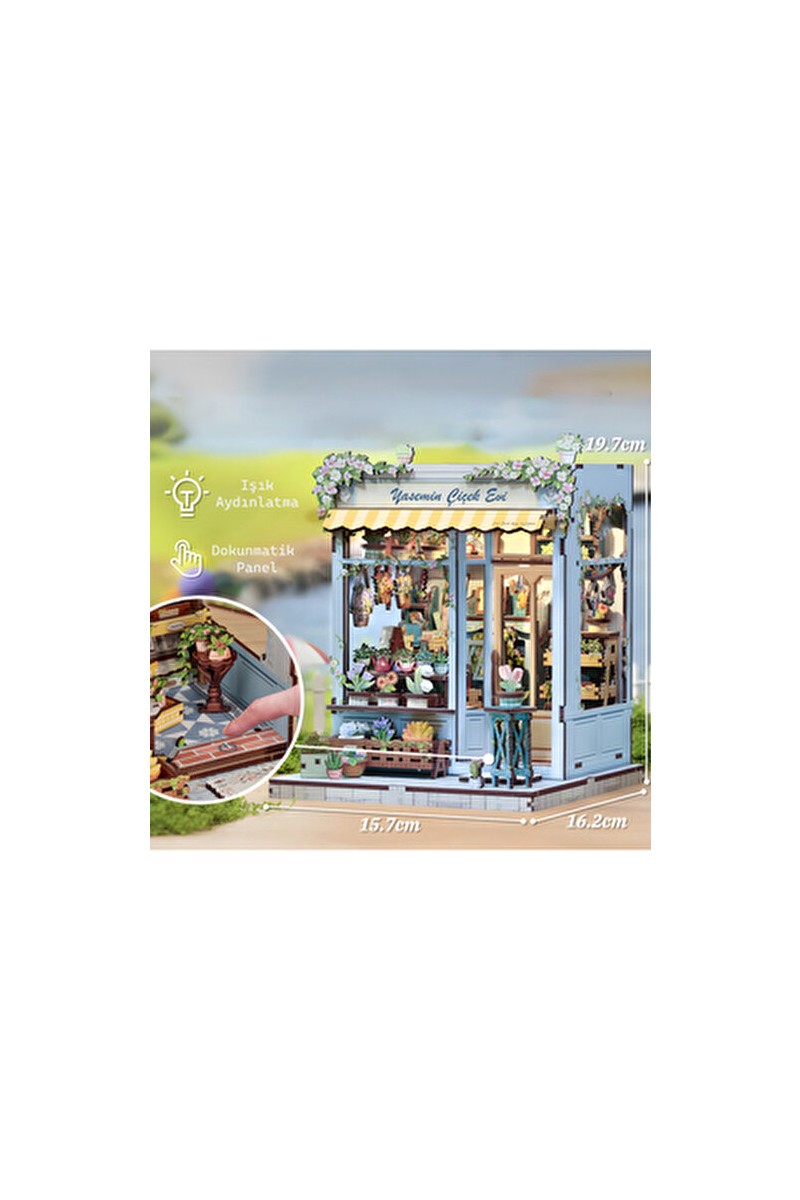 Emirgan Emirgan Yasemin Çiçek Evi Ahşap Mini Book Nook Hobi Set Kiti 259 Parça Zor Zorluk Seviyesi — 2. ürün görseli