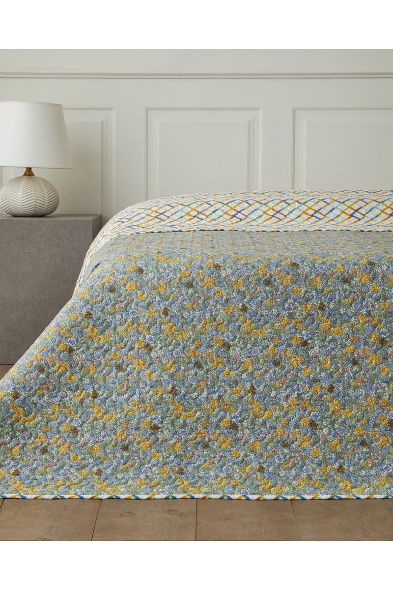 English English Home Bloom Rhombus King Size Çok Amaçlı Örtü 220x240 cm Yeşil — 3. ürün görseli