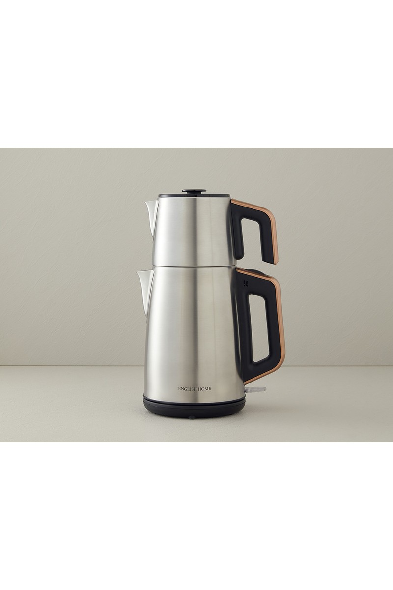 English Home CMK 6010 Inox Çay Makinesi ve Kettle Siyah-Bakır