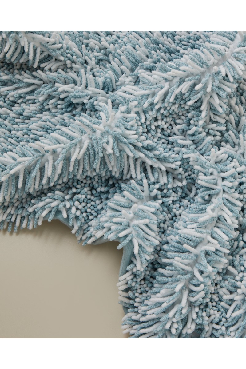English English Home Corallo Kaydırmaz Taban Banyo Paspası Seti 60x90 + 40x60 cm Mavi-Beyaz — 3. ürün görseli