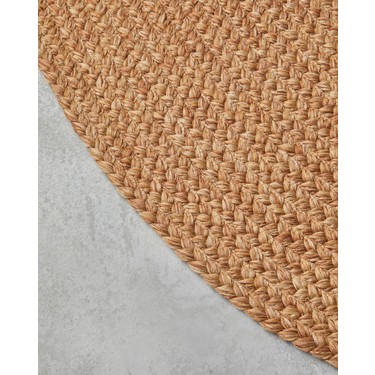 English Home English Home Juliet Yuvarlak Jüt Kilim 90 cm Natural Şık Tasarım ve Modern Desen ile Dekoratif — 3. ürün görseli