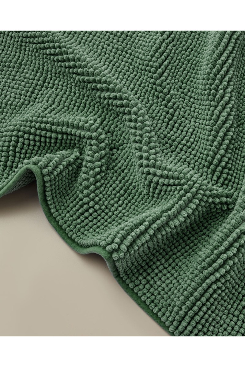 English English Home Macaroni Kaydırmaz Taban Banyo Paspası Seti 60x90 + 40x60 cm Yeşil — 3. ürün görseli