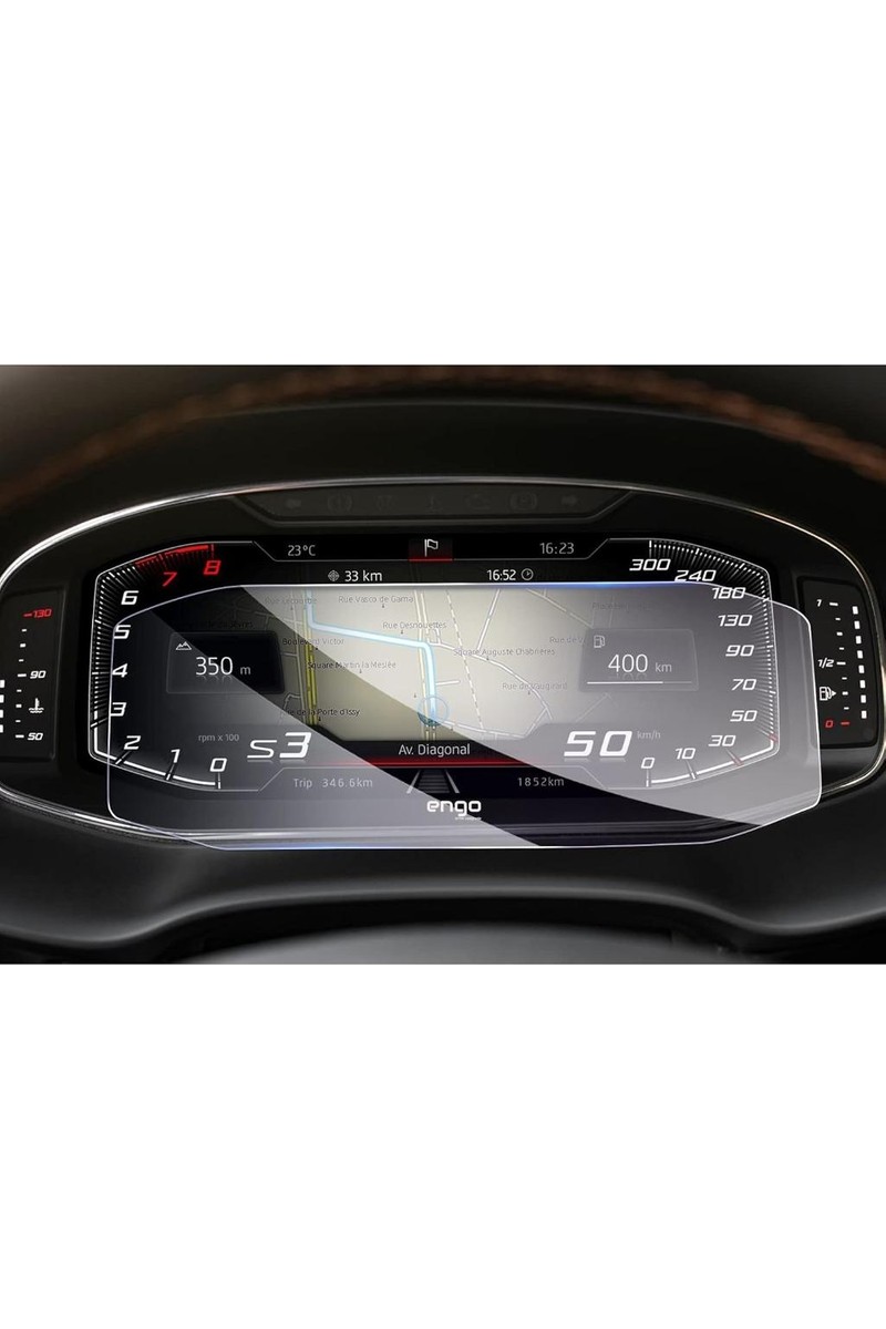 Engo Cupra Formentor 10.25 Inç Ekran Koruyucu Dijital Gösterge Şeffaf