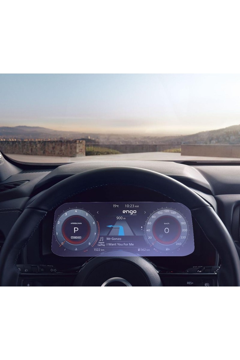 Engo Nissan Qashqai 12.3 Inç Dijital Gösterge Ekran Koruyucu Nano
