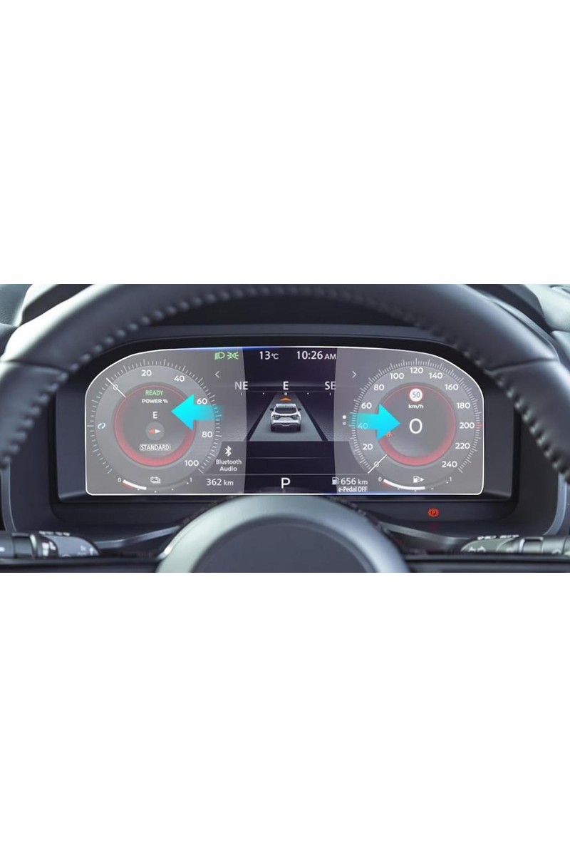 Engo Engo Nissan Qashqai 12.3 Inç Dijital Gösterge Ekran Koruyucu Nano — 2. ürün görseli