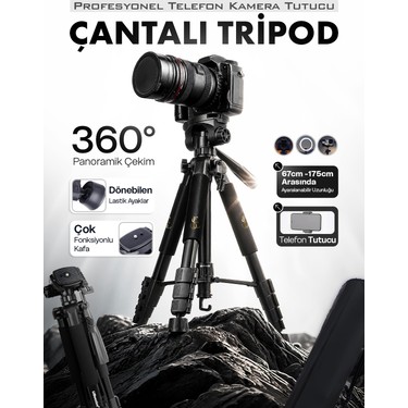 Ensiga Ensiga A Plus Tripod 175 cm Profesyonel Telefon Kamera Tutucu Çantalı fiyatı ve görseli