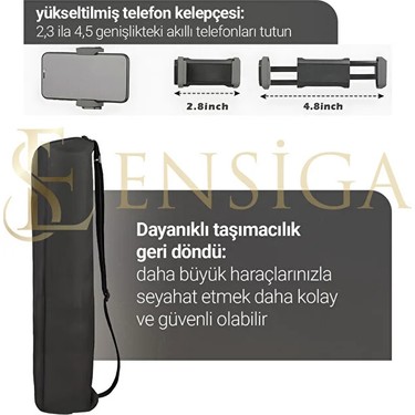 Ensiga Ensiga A Plus Tripod 175 cm Profesyonel Telefon Kamera Tutucu Çantalı — 2. ürün görseli