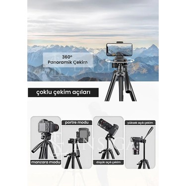Ensiga Ensiga A Plus Tripod 175 cm Profesyonel Telefon Kamera Tutucu Çantalı — 5. ürün görseli