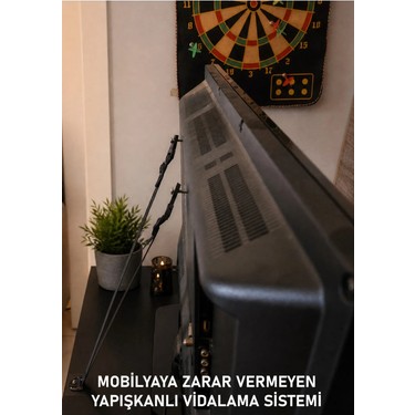 Enuia Enuia Mobilyaya Yapışkanlı V Tipi LCD Tv Askısı Sabitleme Çoçuk Evcil Hayvan Deprem Koruma Güvenlik fiyatı ve görseli