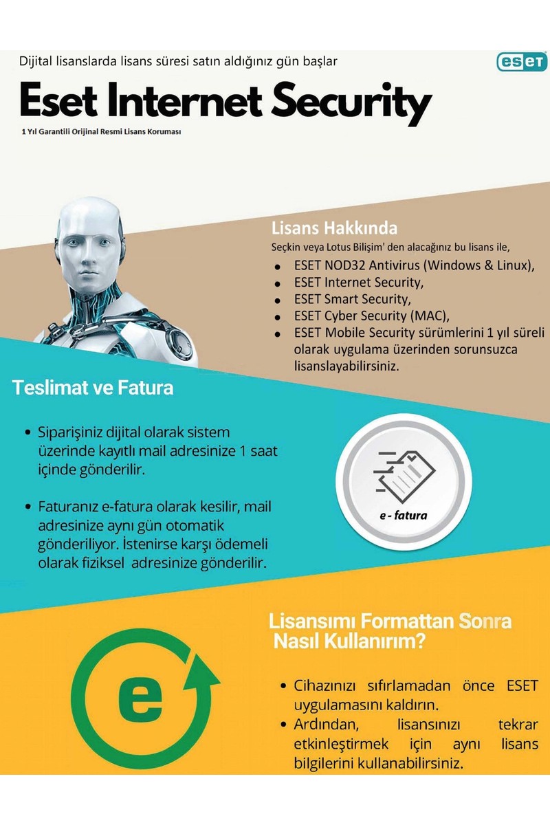Eset Eset Internet Security 2024 5 Cihaz 1 Yıl - Dijital Lisans — 2. ürün görseli