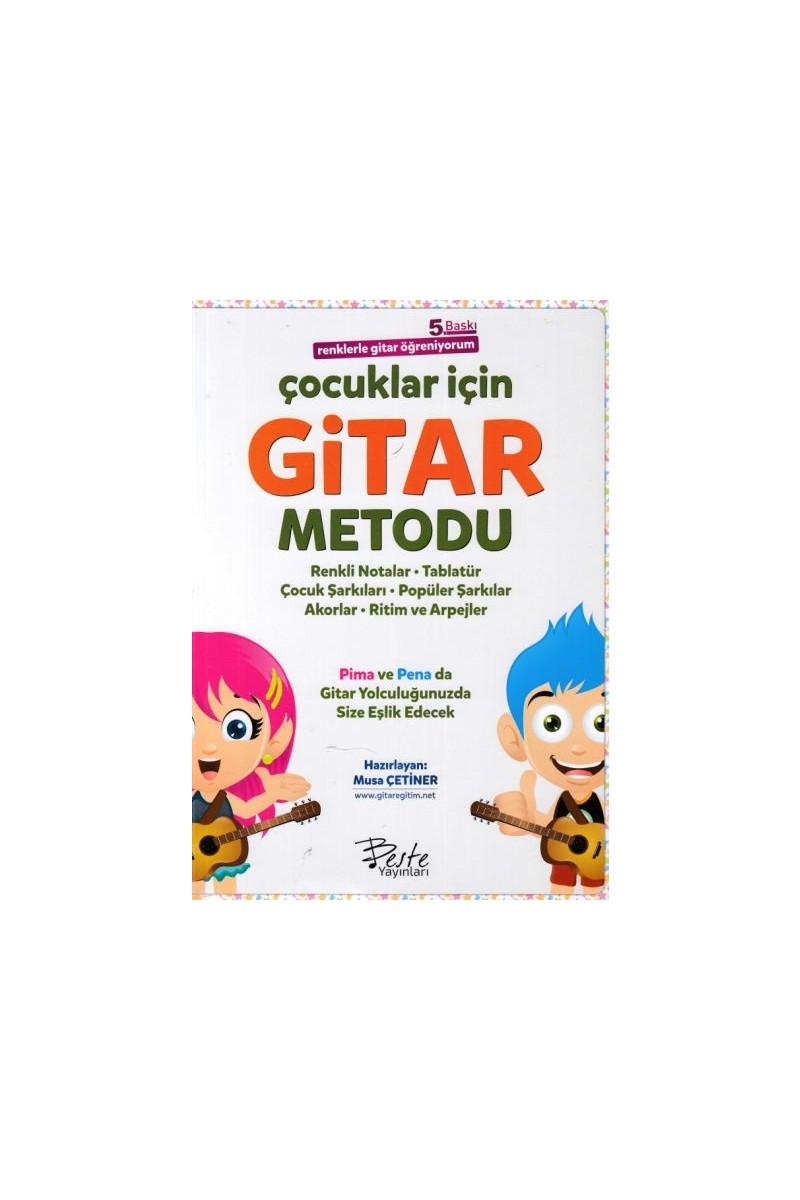 Esranın Dünyası Çocuklar Için Gitar Metodu -Renklerle Gitar Öğreniyorum