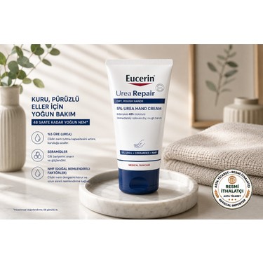 Eucerin Eucerin Urea Repair 75 ml Nemlendirici El Kremi Kuru ve Sert Ellere Özel Yoğun — 5. ürün görseli