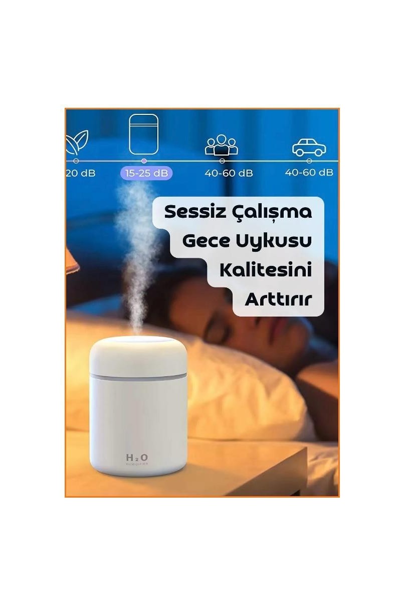 Evatoys Evatoys YENİ MİCRO GİRİŞLİ Ultrasonik Hava Nemlendirici + 2 Flitreli Hediyeli + 1 Koku Hediyeli Gece Lambası,koku Dağıtıcı Yagmur Ormanları kokulu — 3. ürün görseli