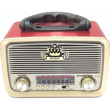 Everton Everton honey Rt-301 Nostalji Bluetooth Şarjlı Radyo Usb Sd Mp3 fiyatı ve görseli