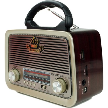 Everton Everton honey Rt-301 Nostalji Bluetooth Şarjlı Radyo Usb Sd Mp3 — 4. ürün görseli