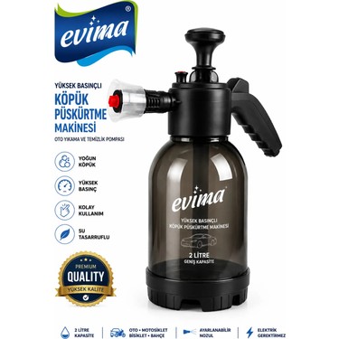 Evima Evima Yüksek Basınçlı Oto Yıkama ve Temizleme Pompası Köpük Püskürtme Makinesi 2 Litre El Tipi fiyatı ve görseli