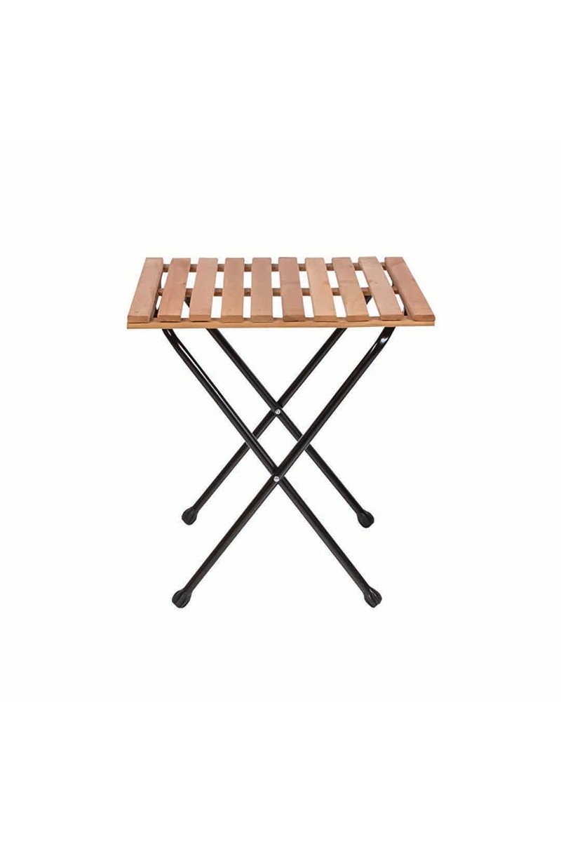 Evvon Evvon Metal İskeletli Natürel Bistro Set Ahşap Renkli Dayanıklı Yapı ile Konforlu Kullanım — 3. ürün görseli