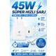 Exonix Exonix 45W (Watt) Samsung Uyumlu Süper Hızlı Şarj Uyumlu Başlık | Type-C To Type-C Kablo Set — 6. ürün görseli