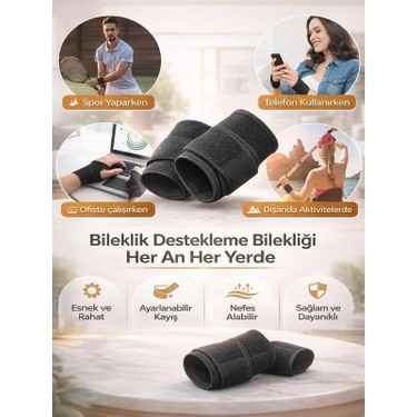 Ankaflex Express Medikal Ayarlanabilir Bilek Bandajı Ateli Spor Bandı Bilek Sargı Destekleme Burkulma — 4. ürün görseli