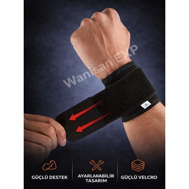 Ankaflex Express Medikal Ayarlanabilir Bilek Bandajı Ateli Spor Bandı Bilek Sargı Destekleme Burkulma — 5. ürün görseli