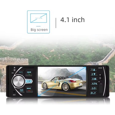 Alfaben EXVOL Oto Teyp 4.1 Inch Ekranlı+ Park Kamera USB Bluetooth — 3. ürün görseli