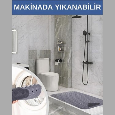Eynel Eynel Vantuzlu Banyo ve Duş Kaydırmazı Duşa Kabin Küvet Içi Vantuzlu Banyo Paspası (35X69 — 4. ürün görseli