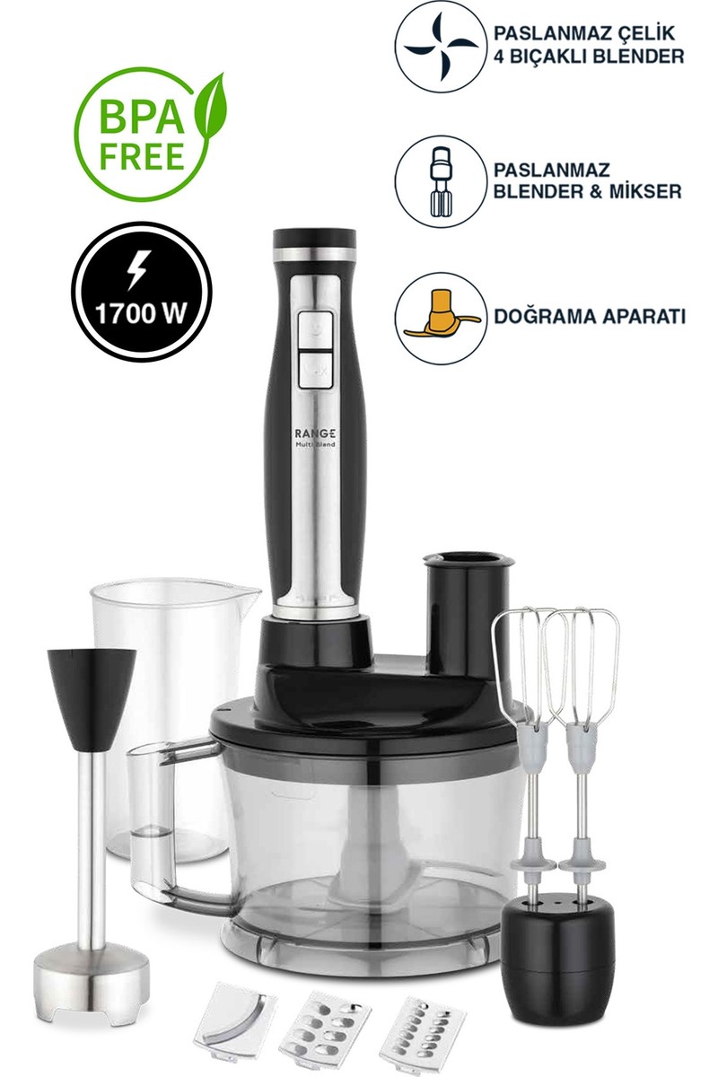 Fakir Multi Blend 1700W Siyah Blender Seti