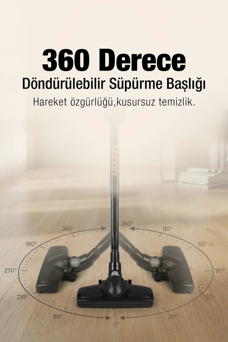 Fantom Fantom Speedy Pro Du 2100 Dikey Süpürge Siyah 1 L Toz Hacmi ile Ekonomik ve Kullanım Kolaylığı — 3. ürün görseli