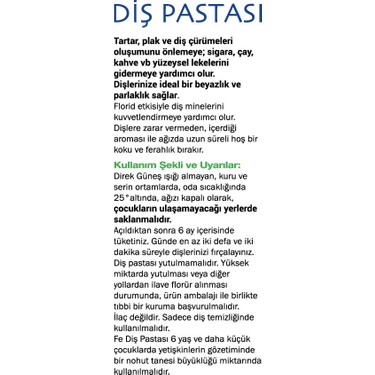 Fe Fe Diş Pastası Naneli / Smokers 90 — 4. ürün görseli