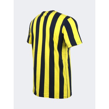 Fenerbahçe Fenerbahçe Erkek T-Shirt Çubuklu Model Lacivert - Sarı Renkli Taraftar — 3. ürün görseli