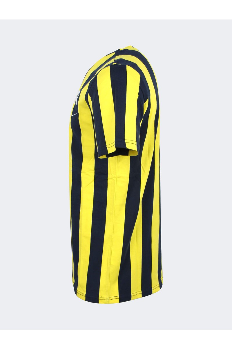 Fenerbahçe Fenerbahçe Erkek T-Shirt Çubuklu Model Lacivert - Sarı Renkli Taraftar — 6. ürün görseli