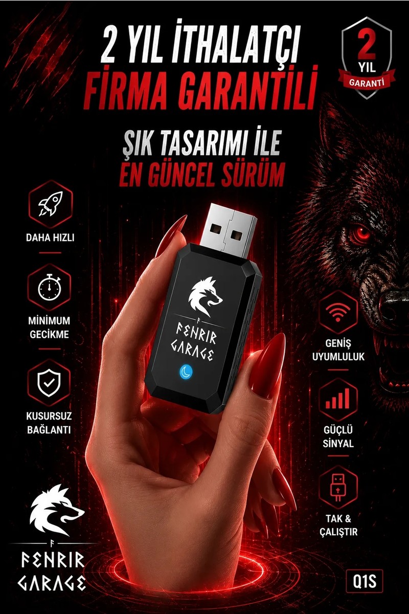 Fenrir Garage Kablosuz Car Play Adaptörü Apple ve Android Cihazlar Için, Wireless Carplay Çevirici