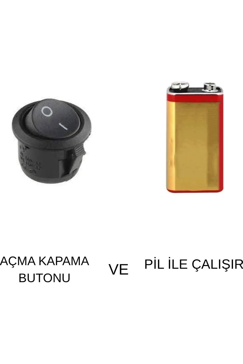 Fer Fer Avize Çubuk LED Aplik Portatif Tasarım Modern Pilli Aplik ( Gün Işığı) Yatak Odası Hol Çocuk Odası Mutfak — 3. ürün görseli