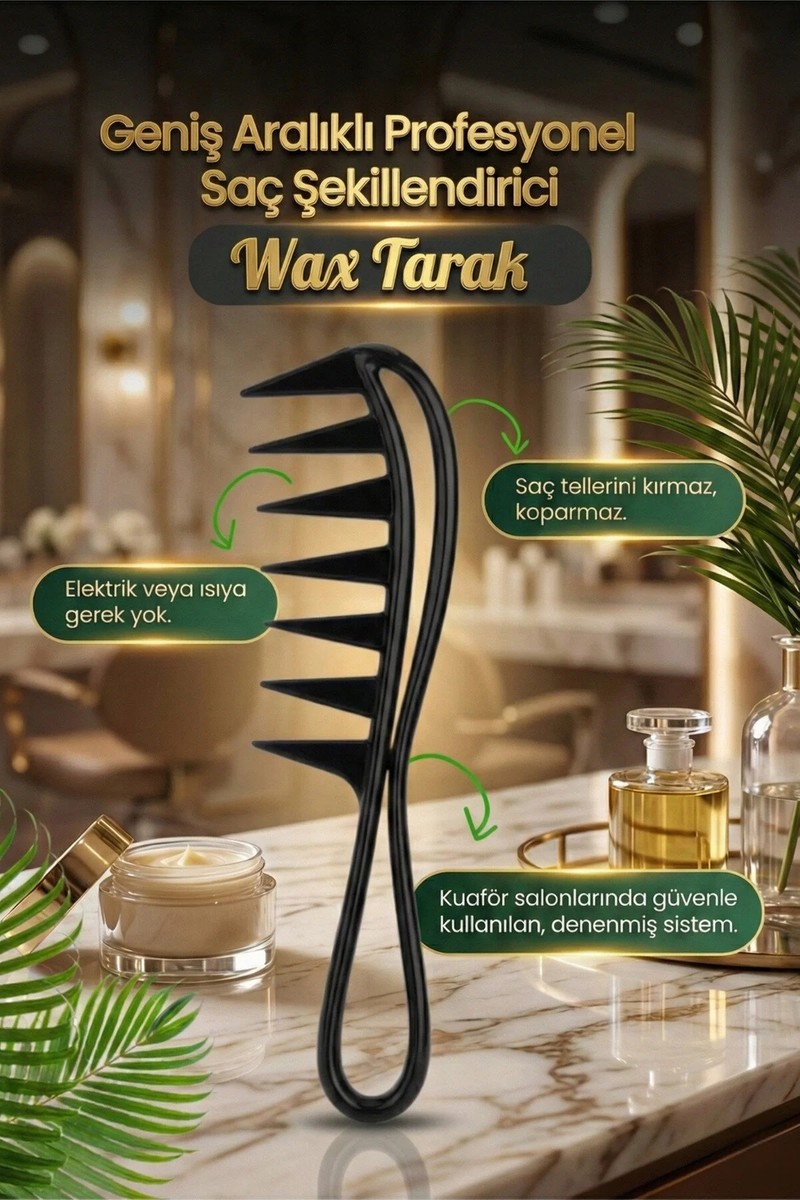 Festilo Festilo Mucizevi Saç Şekillendirme Seti 3'lü Tarak Seti Wax Tarağı Hacim Tarağı — 2. ürün görseli