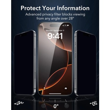 Fibaks iPhone 17 Uyumlu Antistatic Tam Kapatan Hayalet Tamperli Cam Ekran Koruyucu Kırılmaz — 5. ürün görseli