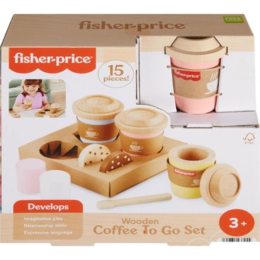 Fisher-Price Fisher-Price Ahşap Kahve Seti 15 Parça Eğlenceli Rol Oyunları İçin Güvenli — 2. ürün görseli