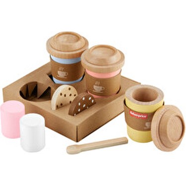 Fisher-Price Fisher-Price Ahşap Kahve Seti 15 Parça Eğlenceli Rol Oyunları İçin Güvenli — 6. ürün görseli