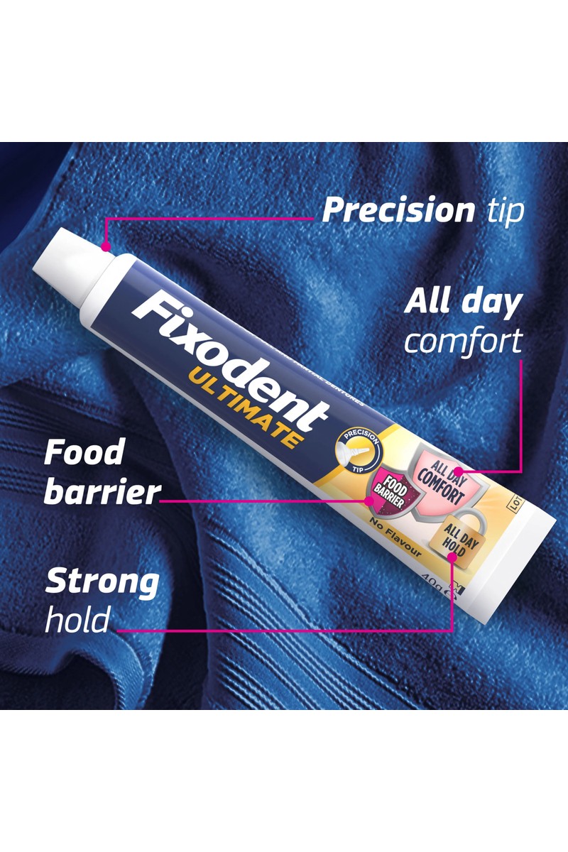 Fixodent Fixodent Ultimate 40 G 2 Adet Diş Protezi Yapıştırıcı Krem Limon Aroması ile Uzun Süreli Ferahlık — 2. ürün görseli