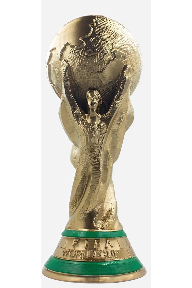 Flexis Dünya Kupası Maketi 36.5 cm Orjinal Gold Kaplama Qatar Worldcup Messi