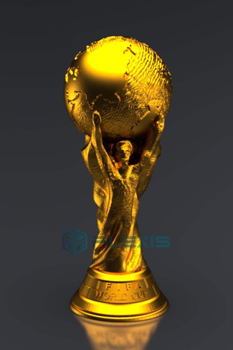 Flexis Flexis Dünya Kupası Maketi 36.5 cm Orjinal Gold Kaplama Qatar Worldcup Messi — 3. ürün görseli