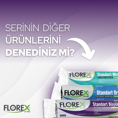 Florex Florex Standart Büyük Boy Mavi Çöp Poşeti 65 x 80 cm x 5 Rulo Kokusu Yok Dayanıklı — 4. ürün görseli