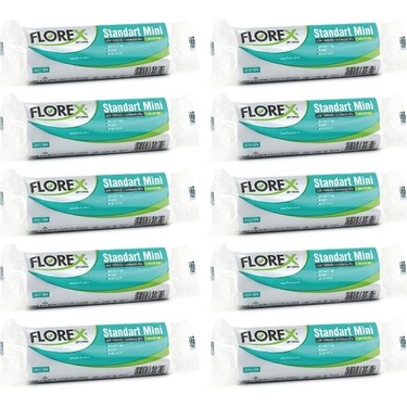 Florex Florex Standart Mini Boy Çöp Torbası Beyaz 44 x 45 cm 10 x fiyatı ve görseli