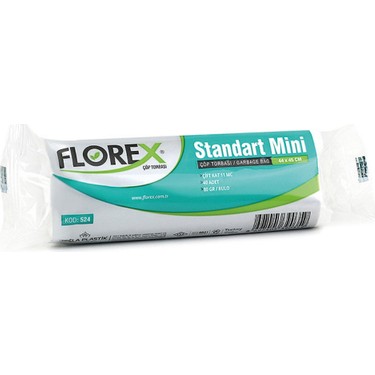 Florex Florex Standart Mini Boy Çöp Torbası Beyaz 44 x 45 cm 10 x — 3. ürün görseli