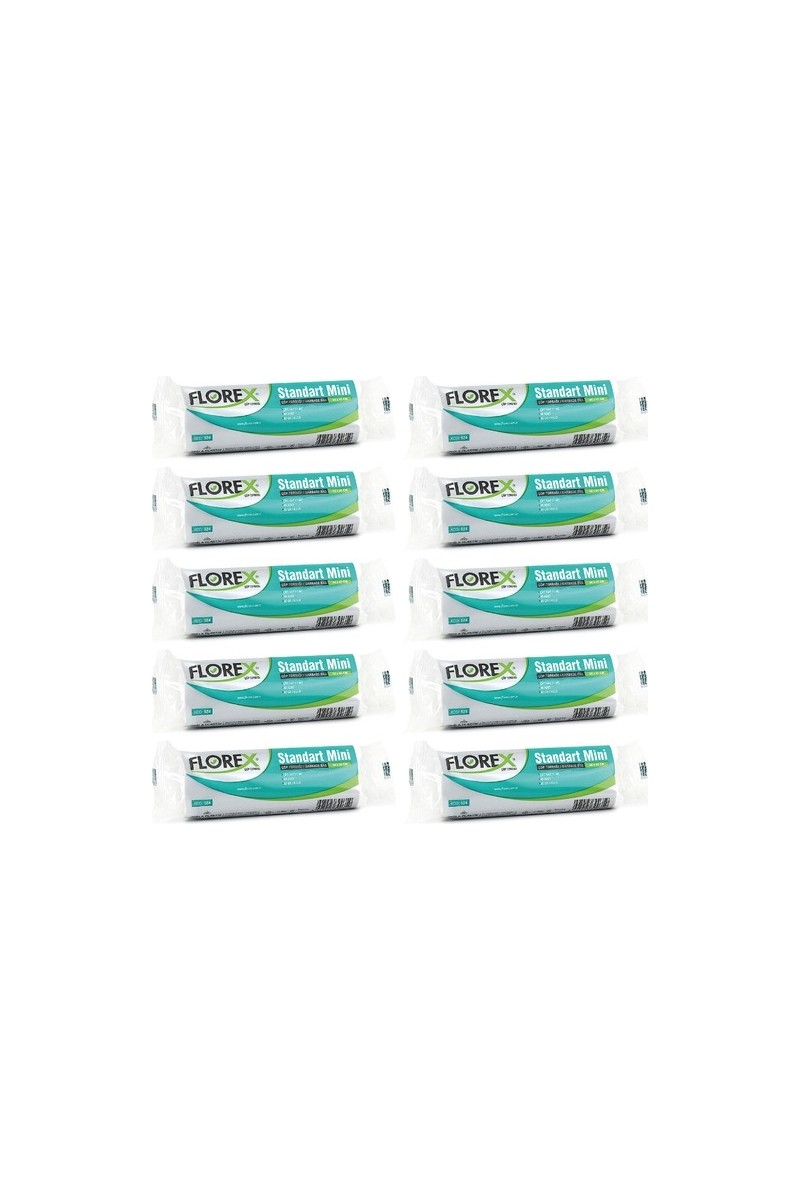 Florex Florex Standart Mini Boy Çöp Torbası Beyaz 44 x 45 cm 10 x — 5. ürün görseli
