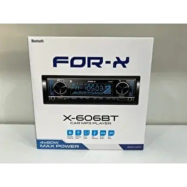 For-x FOR-X X-606BT Oto Teyp Bluetooth, AUX ve USB Bağlantı Özellikleri ile MP3 Medya — 2. ürün görseli