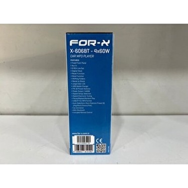 For-x FOR-X X-606BT Oto Teyp Bluetooth, AUX ve USB Bağlantı Özellikleri ile MP3 Medya — 3. ürün görseli
