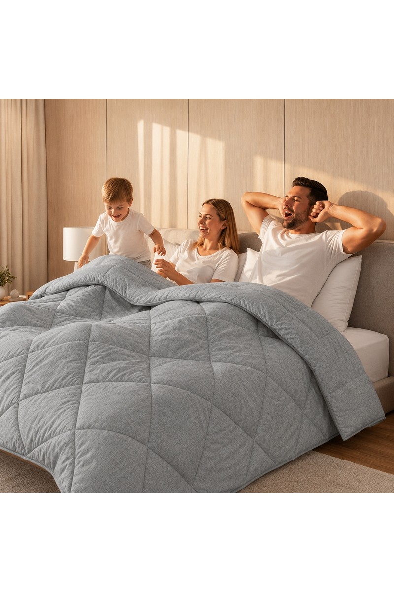 Formeya Formeya Antrasit Gri Soft Kışlık Tek Kişilik Yorgan 155 215 cm — 2. ürün görseli