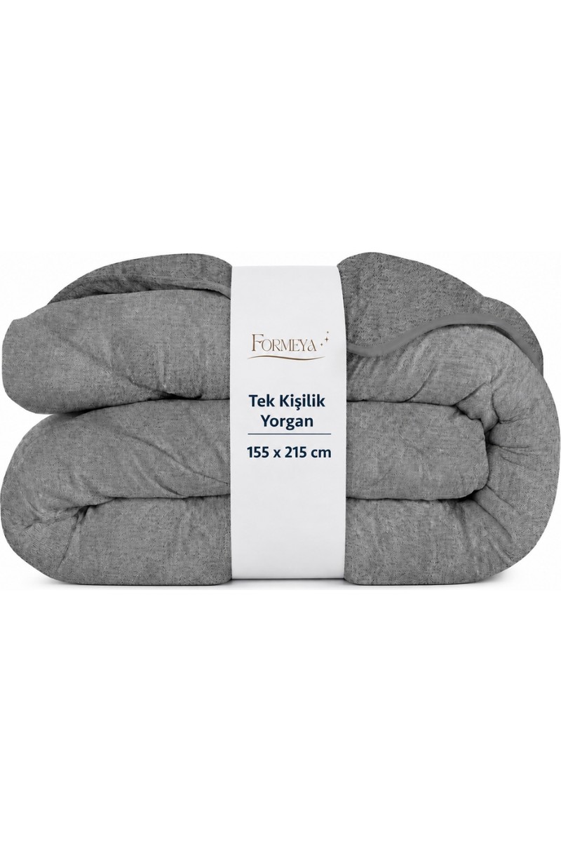 Formeya Formeya Antrasit Gri Soft Kışlık Tek Kişilik Yorgan 155 215 cm — 3. ürün görseli
